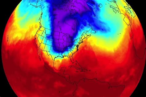 polar vortex map today.